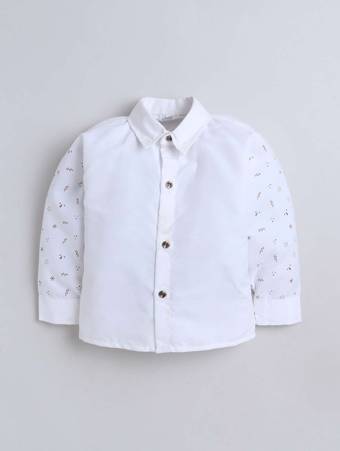 boys printed waistcoat and trouser with shirt set - 22271309 -  Standard Image - 2