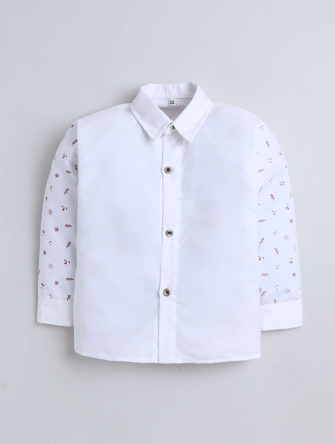 boys printed waistcoat and trouser with shirt set - 22271310 -  Standard Image - 2