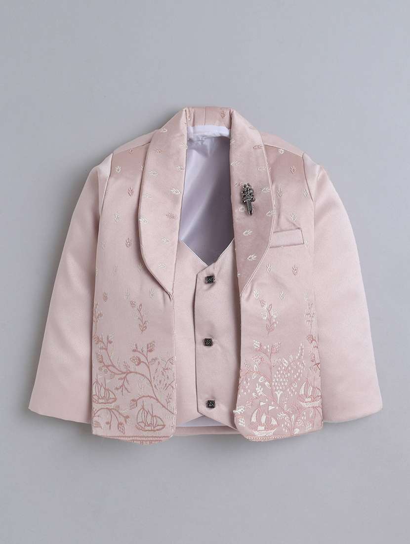 boys embroidered blazer and trouser set - 22271314 -  Standard Image - 2