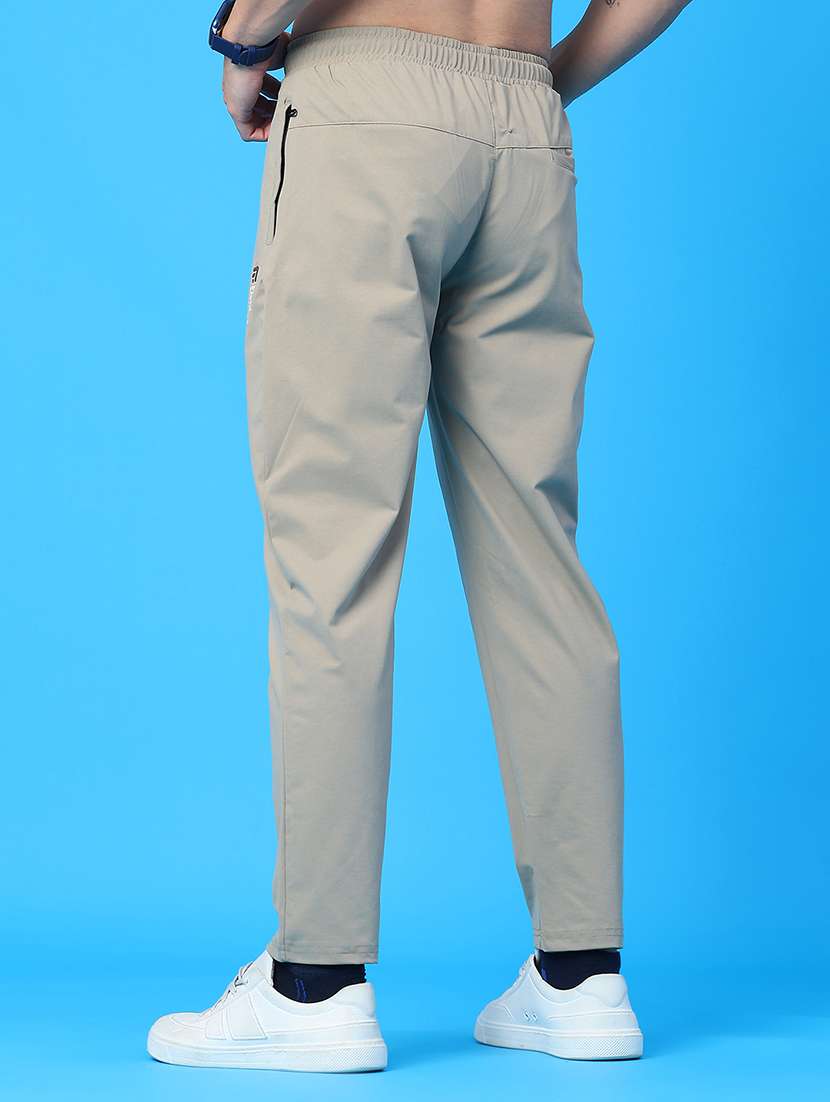 men solid mid rise full length track pant - 22271621 -  Standard Image - 2