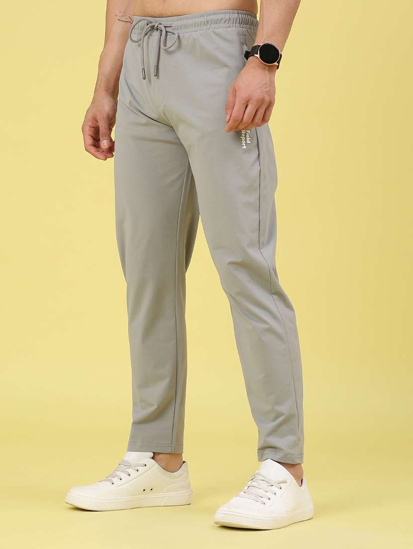 men solid mid rise full length track pant - 22271623 -  Standard Image - 2