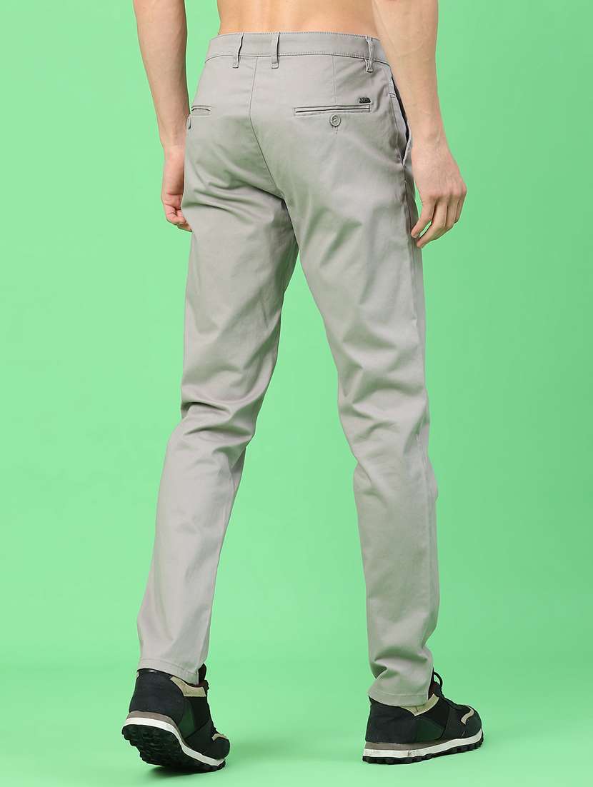 men solid mid rise chinos casual trouser - 22271738 -  Standard Image - 2