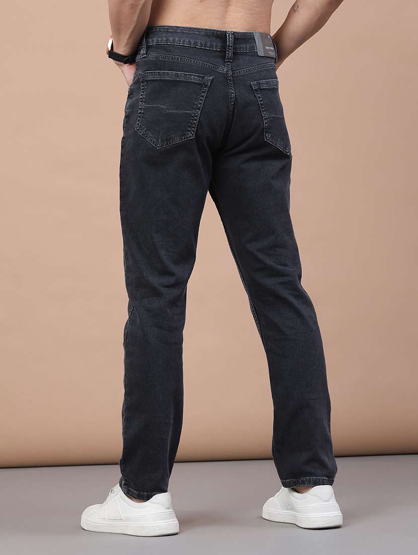 men plain mid rise full length jeans - 22271746 -  Standard Image - 2