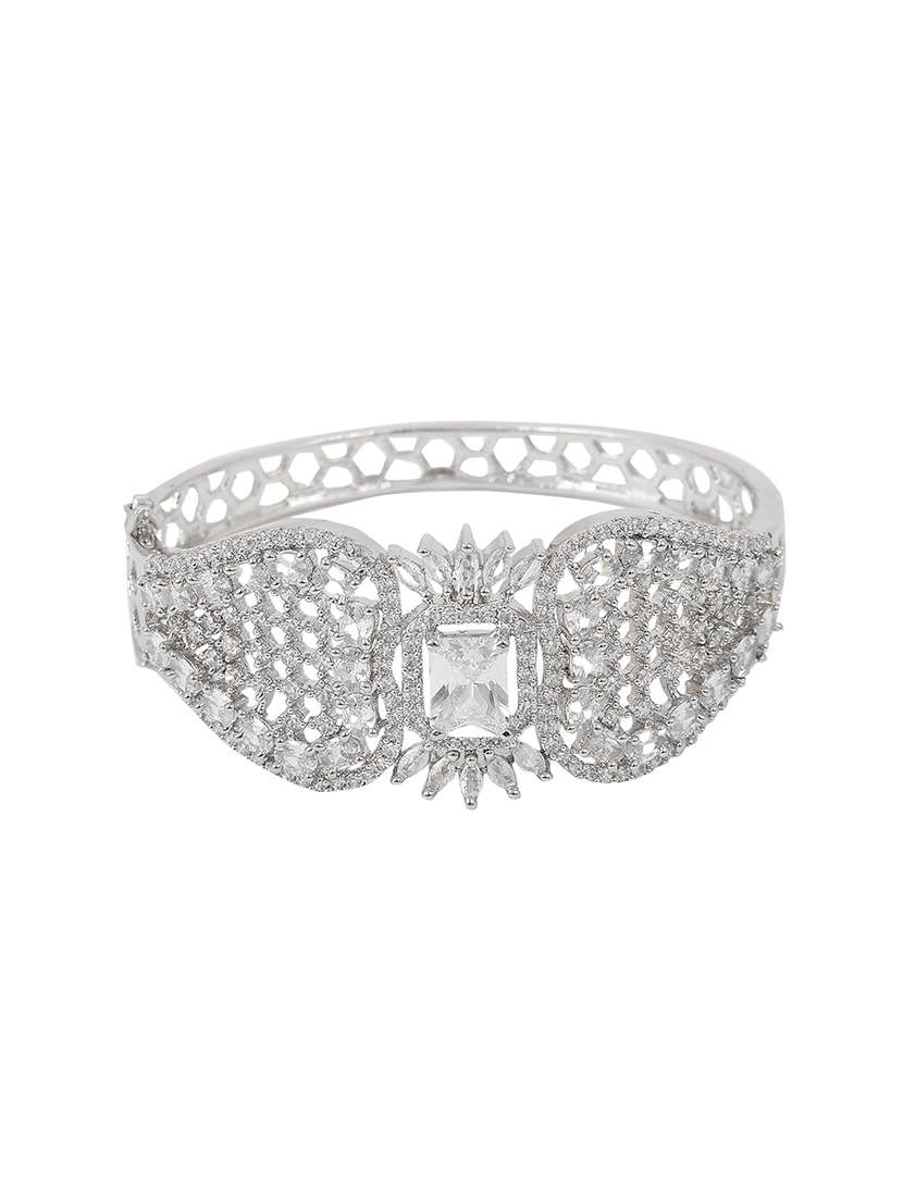 women cubic zirconia kada bracelet - 22271807 -  Standard Image - 2