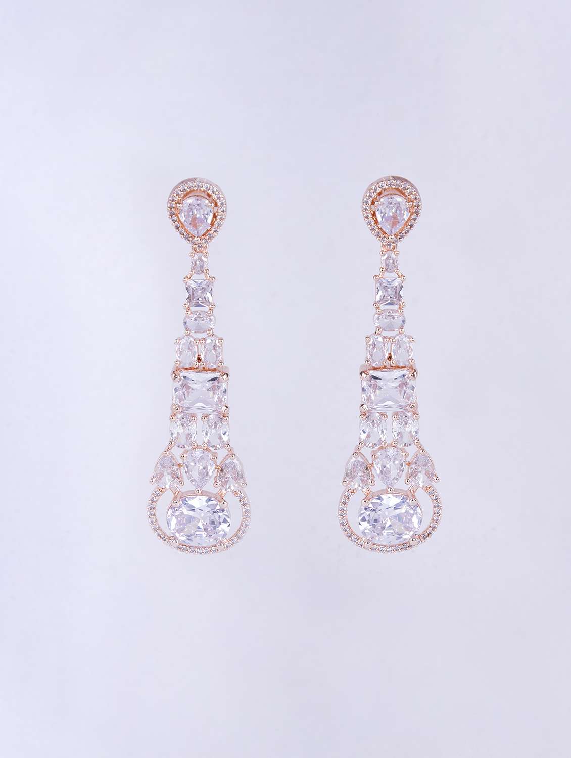 women stone studded dangle earrings - 22271830 -  Standard Image - 2