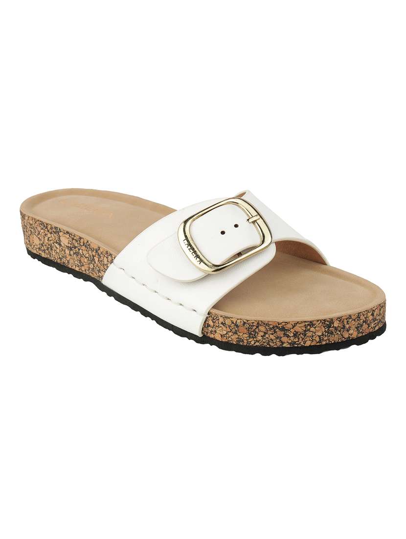 women solid slip on flat sandal - 22271954 -  Standard Image - 2