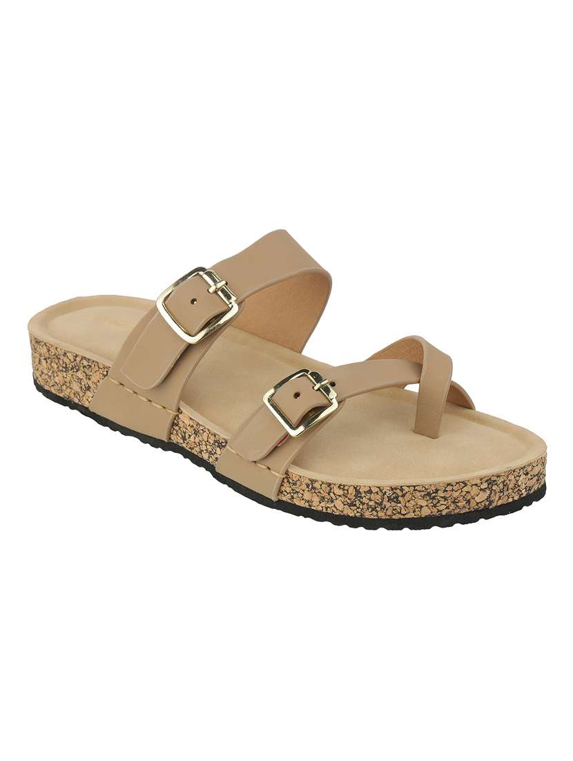 women solid toe separator flat sandal - 22271955 -  Standard Image - 2