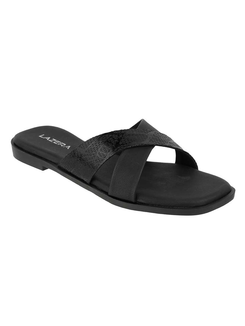 women textured slip on flat sandal - 22271960 -  Standard Image - 2