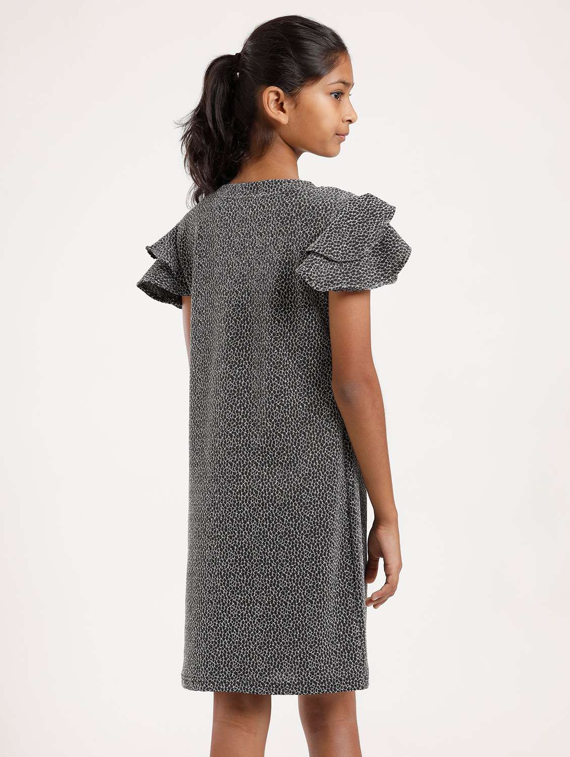 girls self designed flared sleeve a-line dress - 22271965 -  Standard Image - 2