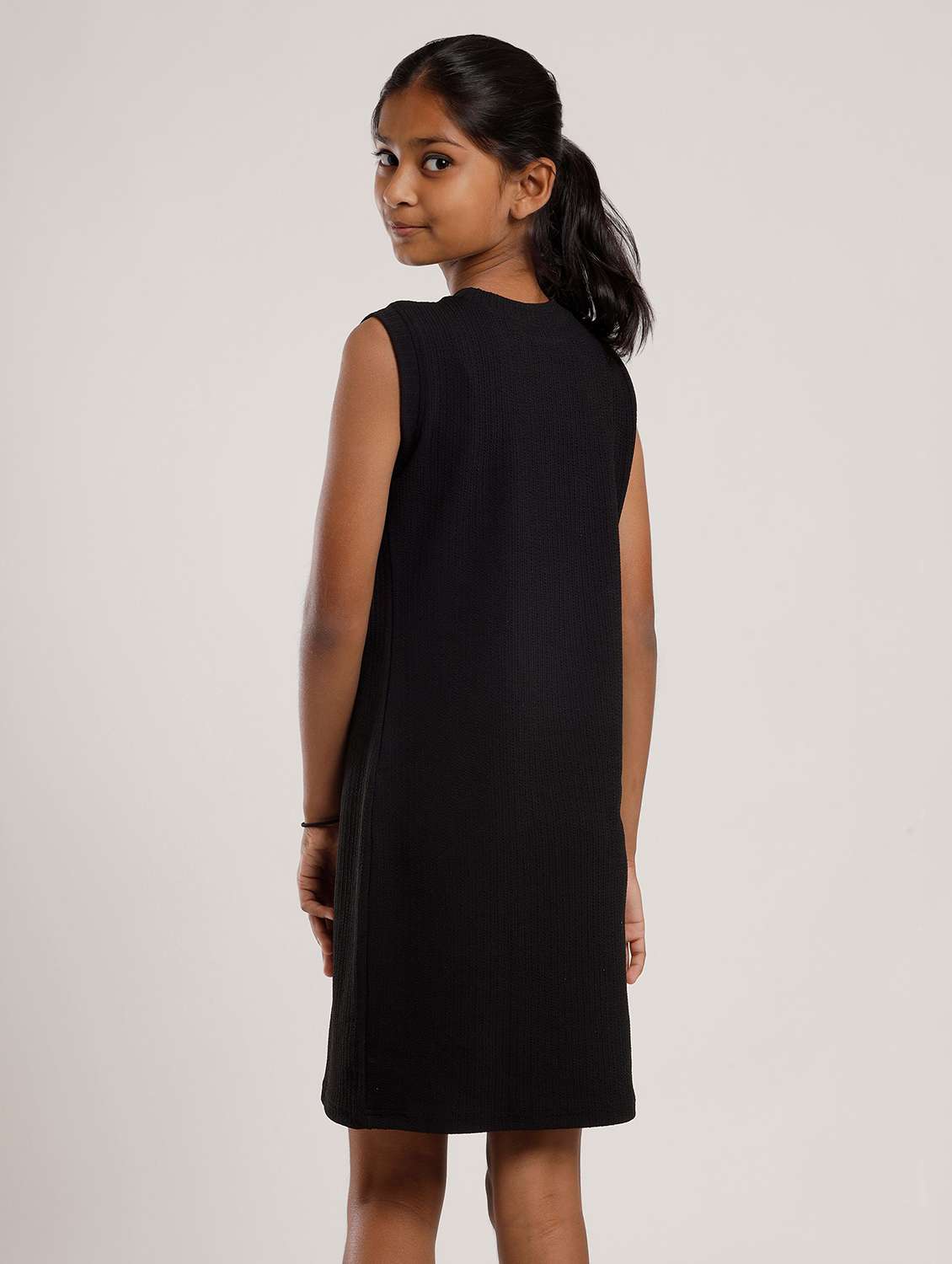 girls solid sleeveless a-line dress - 22271972 -  Standard Image - 2