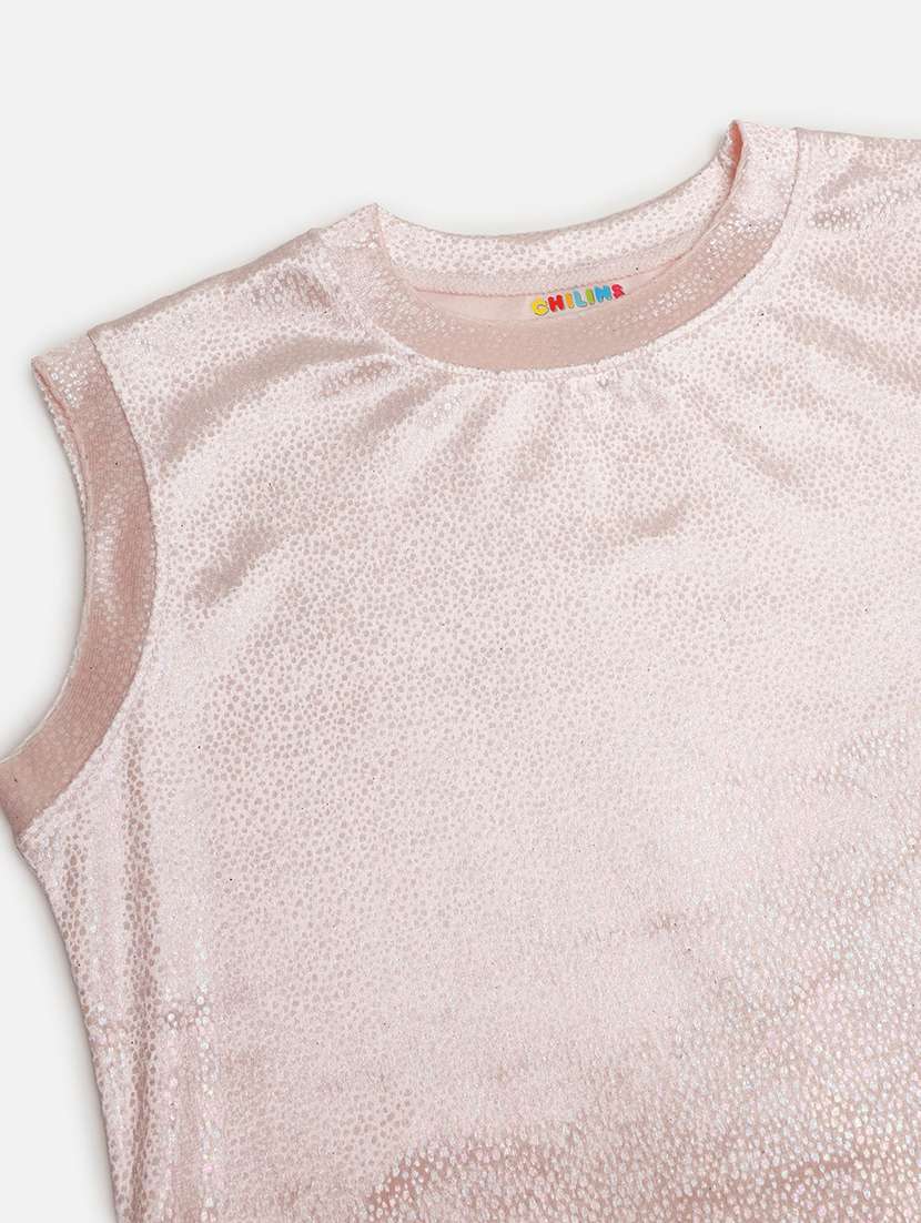 girls solid sleeveless asymmetric dress - 22271975 -  Standard Image - 2