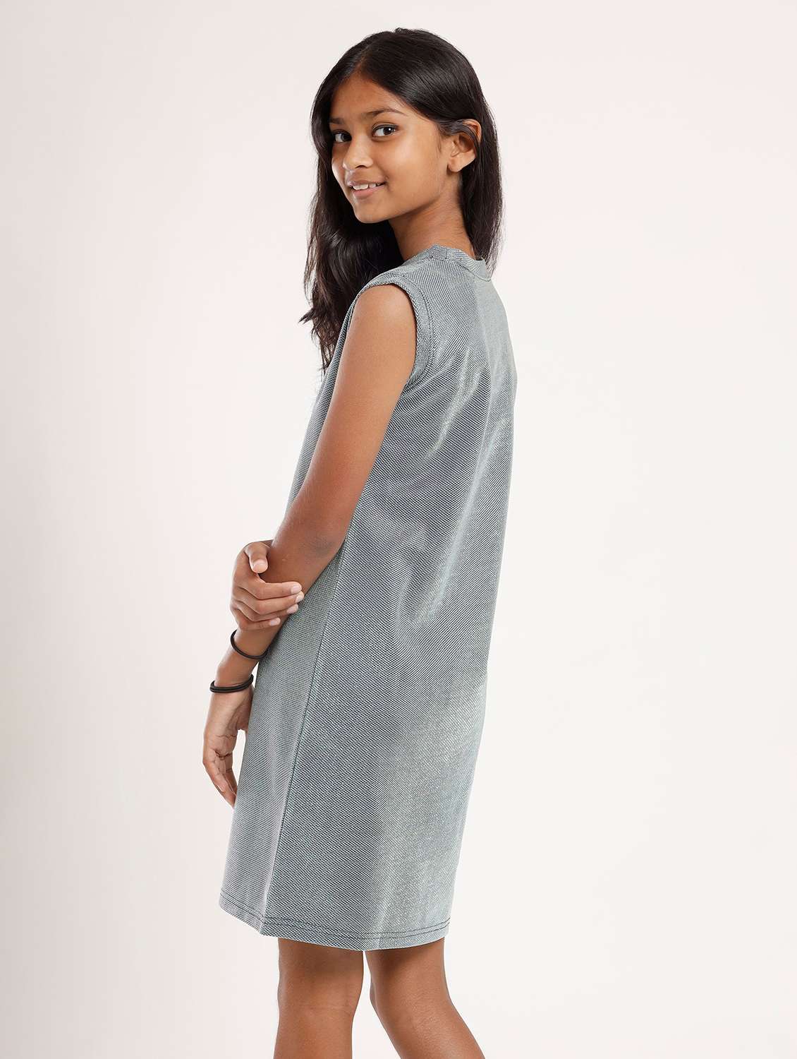 girls self designed sleeveless a-line dress - 22271978 -  Standard Image - 2