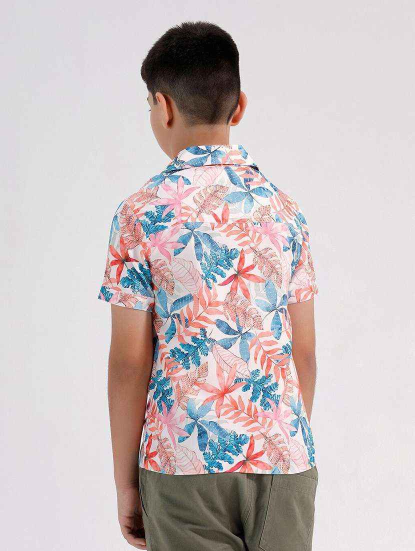 boys printed collared short sleeve shirt - 22272081 -  Standard Image - 2