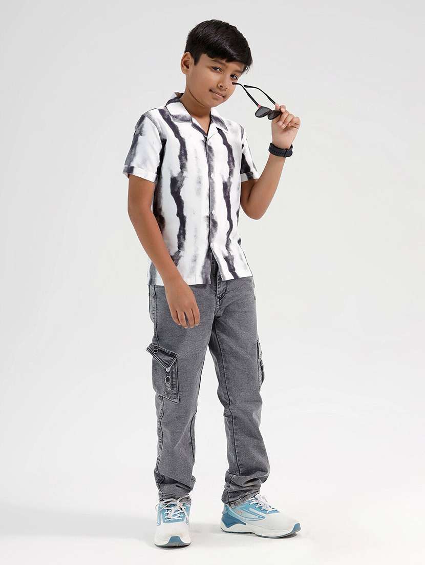 boys printed collared short sleeve shirt - 22272086 -  Standard Image - 2