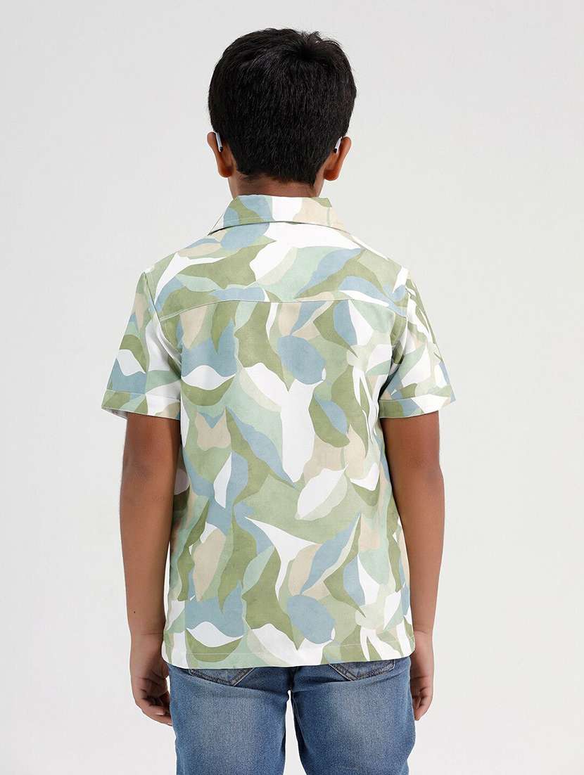 boys printed collared short sleeve shirt - 22272092 -  Standard Image - 2