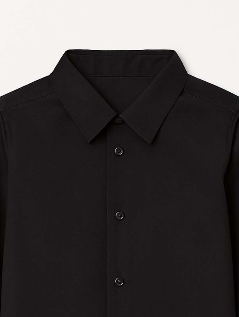 boys solid collared long sleeve shirt - 22272113 -  Standard Image - 2