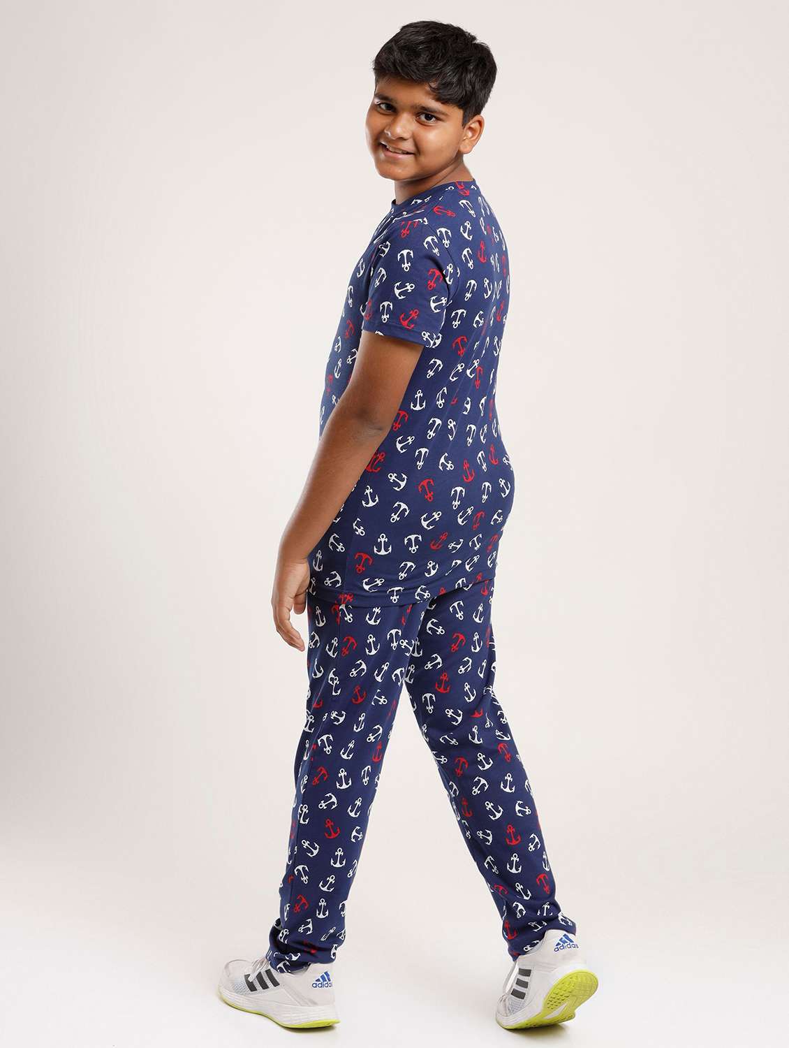 boys printed short sleeve full length set - 22272135 -  Standard Image - 2
