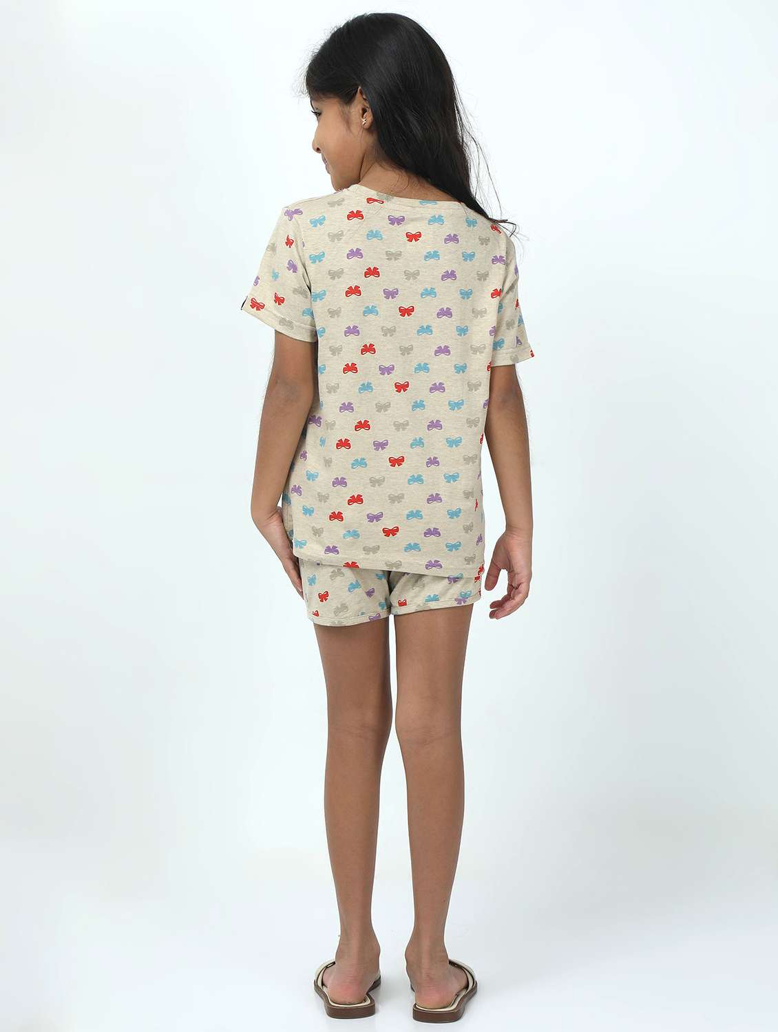 girls printed t-shirt and short set - 22272150 -  Standard Image - 2