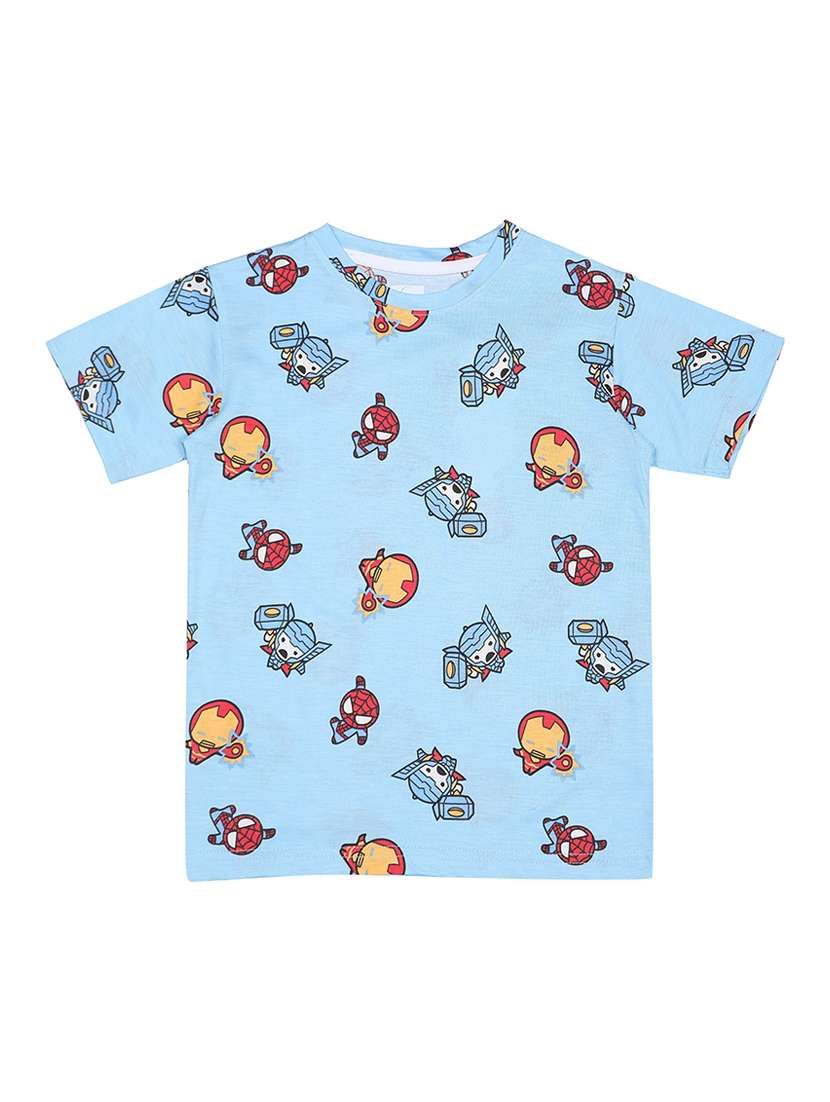 kids printed short sleeve t-shirt and shorts set - 22272213 -  Standard Image - 2