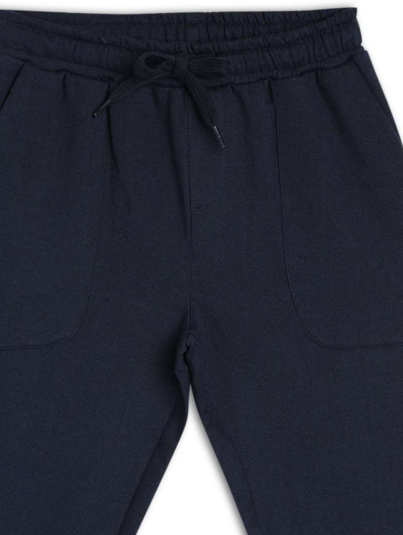 boys solid mid rise track pant - 22272260 -  Standard Image - 2