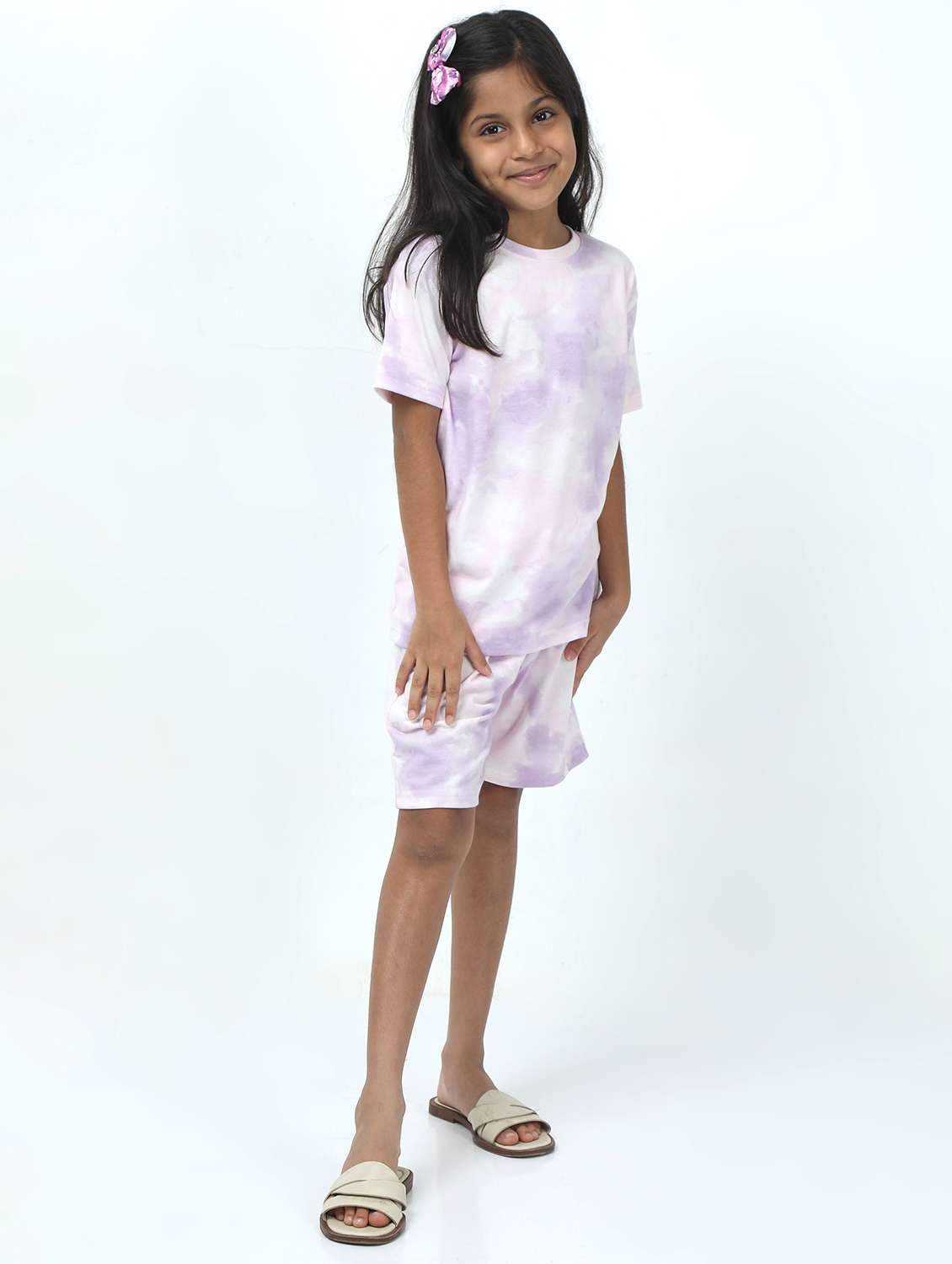 girls printed t-shirt and short set - 22272342 -  Standard Image - 2