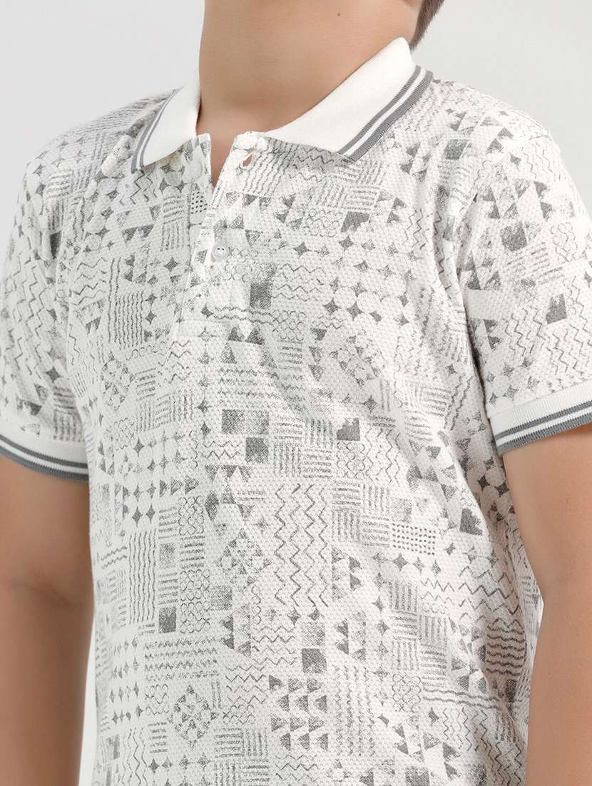 boys printed short sleeve polo tee - 22272348 -  Standard Image - 2