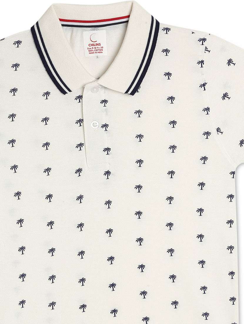 boys printed short sleeve polo t-shirt - 22272359 -  Standard Image - 2