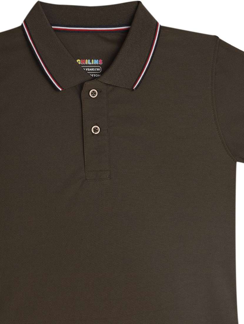 boys solid short sleeve polo t-shirt - 22272388 -  Standard Image - 2