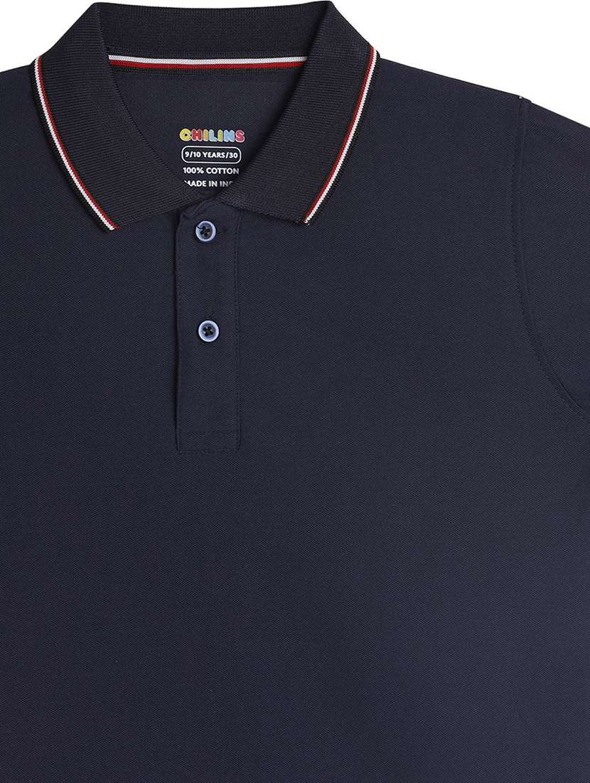 boys solid short sleeve polo t-shirt - 22272390 -  Standard Image - 2