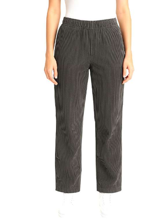 women solid mid rise straight trouser - 22272457 -  Standard Image - 2