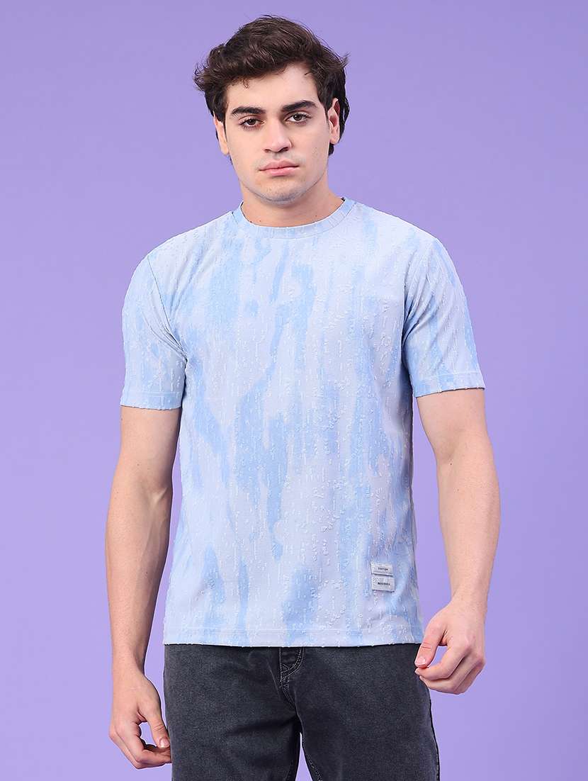 men self design short sleeve regular fit t-shirt - 22272593 -  Standard Image - 2