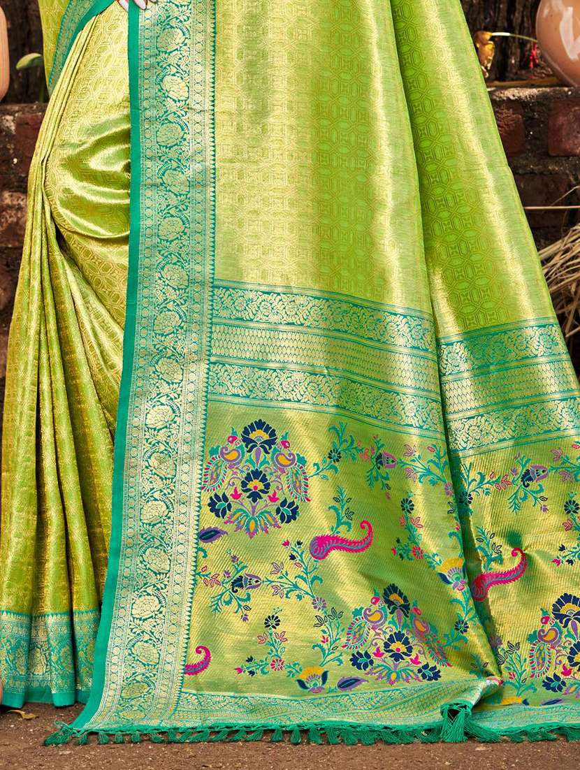 women self design kanjivaram saree with blouse - 22272650 -  Standard Image - 2