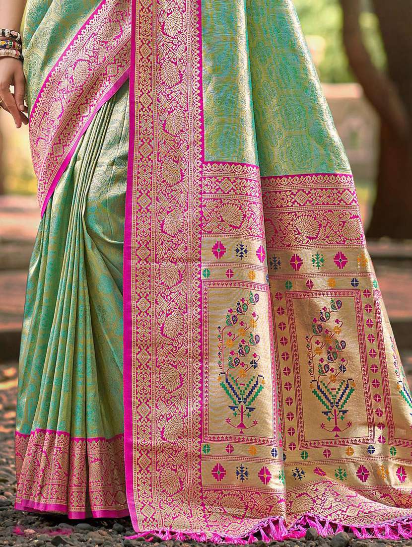women self design kanjivaram saree with blouse - 22272673 -  Standard Image - 2