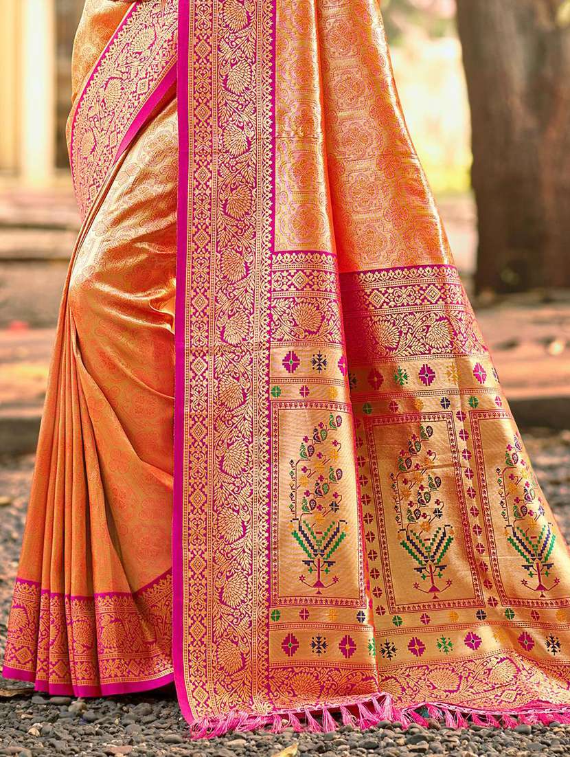 women self design kanjivaram saree with blouse - 22272676 -  Standard Image - 2