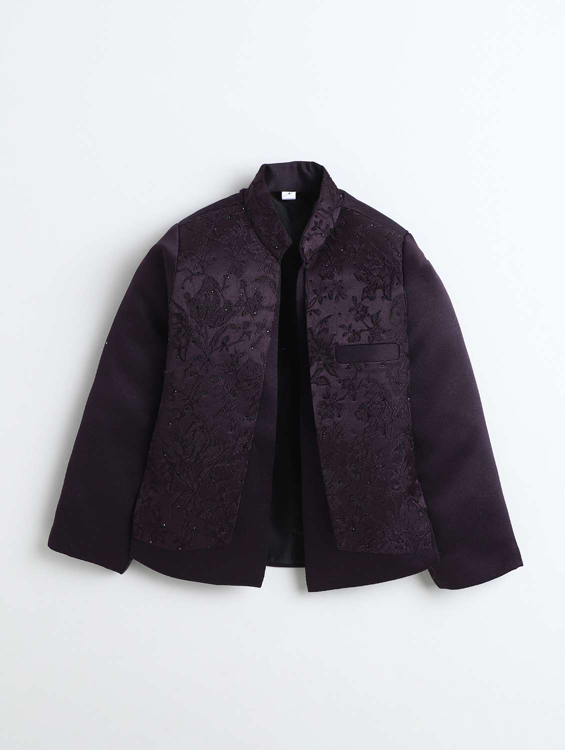 boys embroidered long sleeve sherwani set - 22272687 -  Standard Image - 2