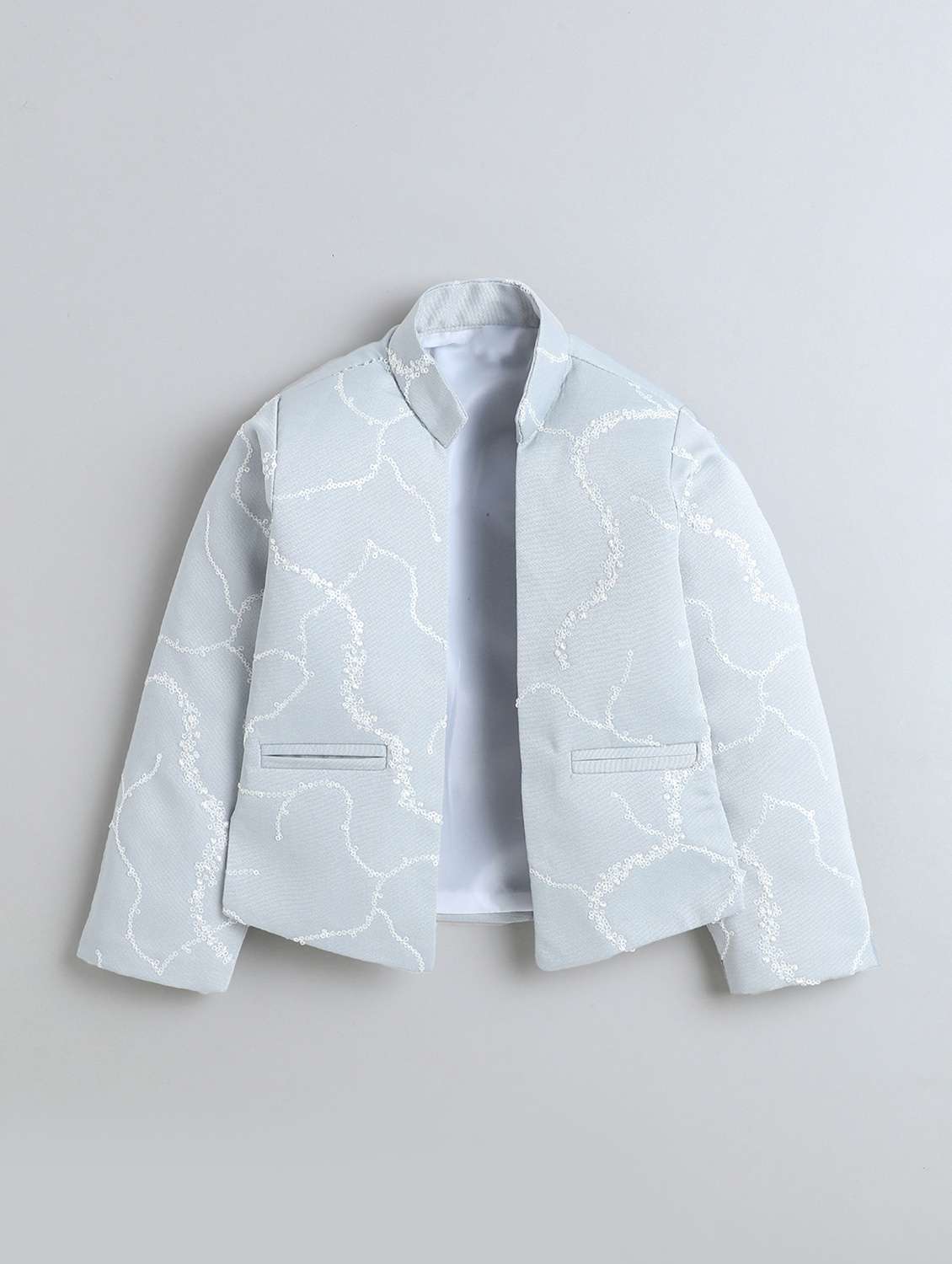 boys embroidered long sleeve sherwani set - 22272691 -  Standard Image - 2