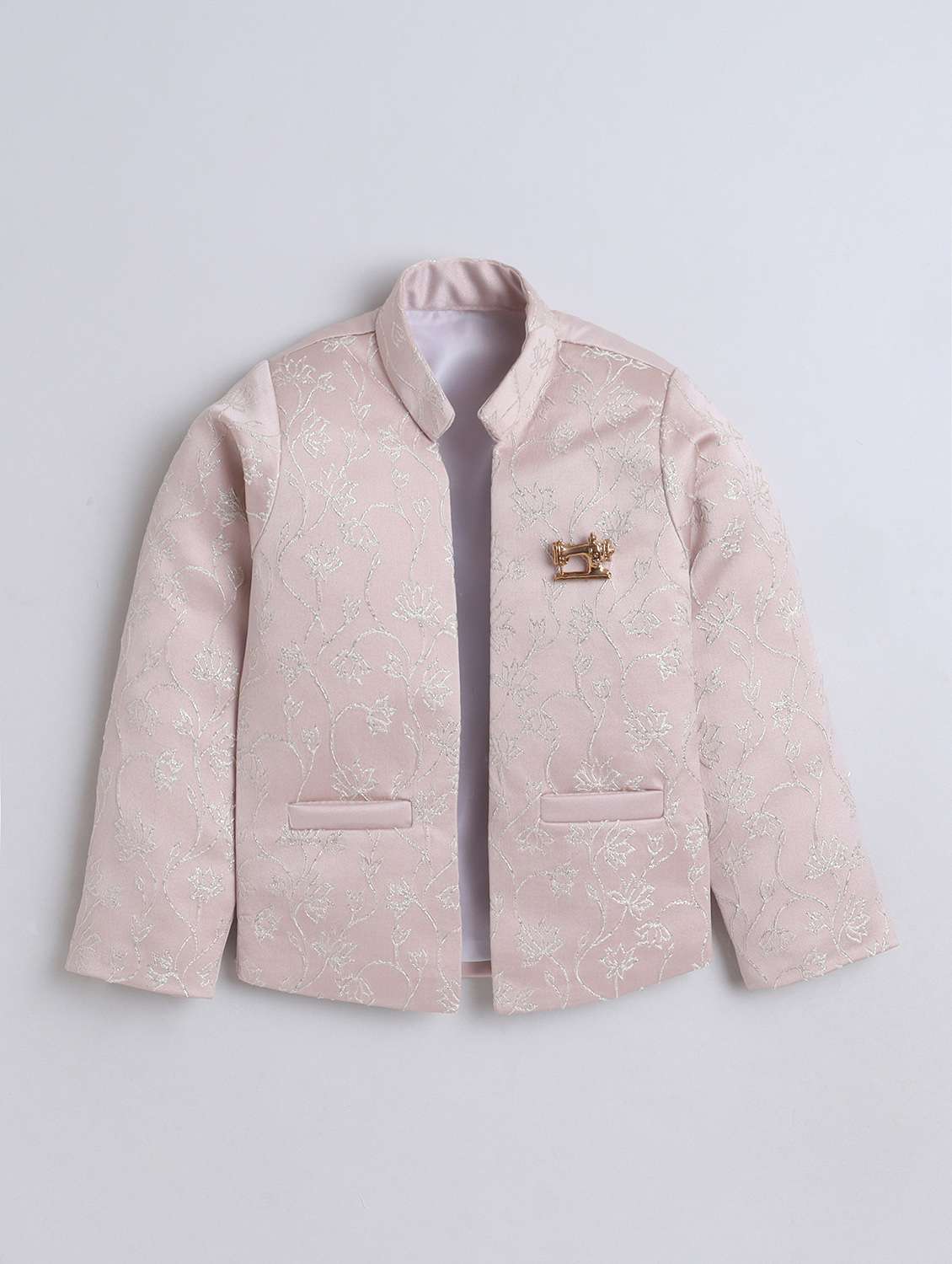 boys embroidered long sleeve sherwani set - 22272701 -  Standard Image - 2