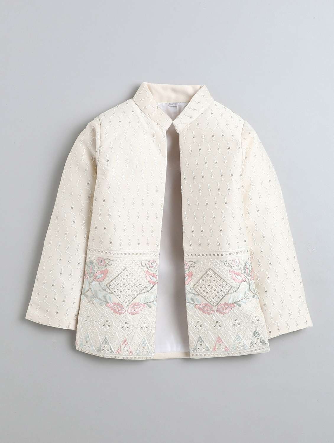 boys embroidered long sleeve sherwani set - 22272706 -  Standard Image - 2