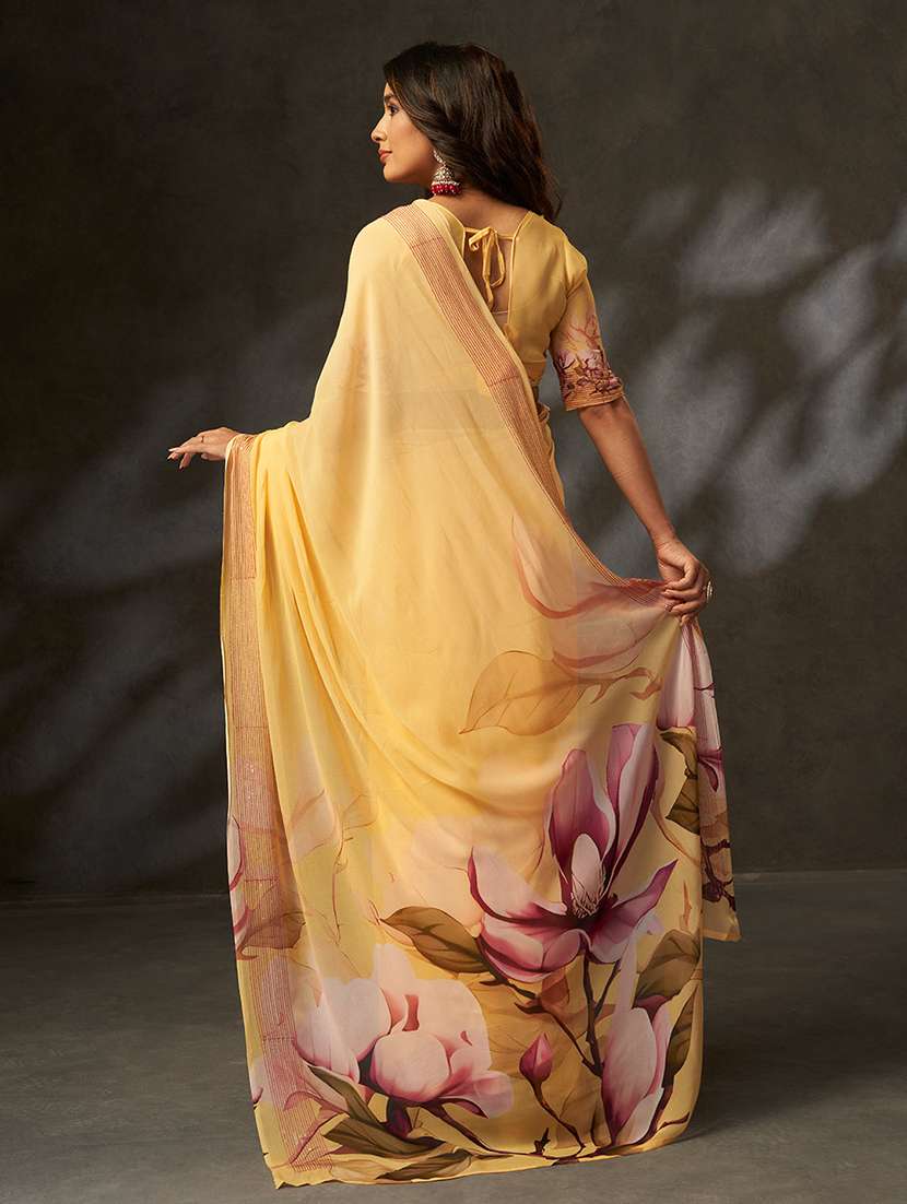 women floral printed saree with blouse - 22272718 -  Standard Image - 2
