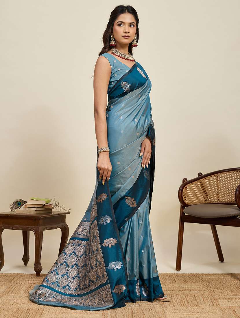 women self design banarasi saree with blouse - 22272767 -  Standard Image - 2