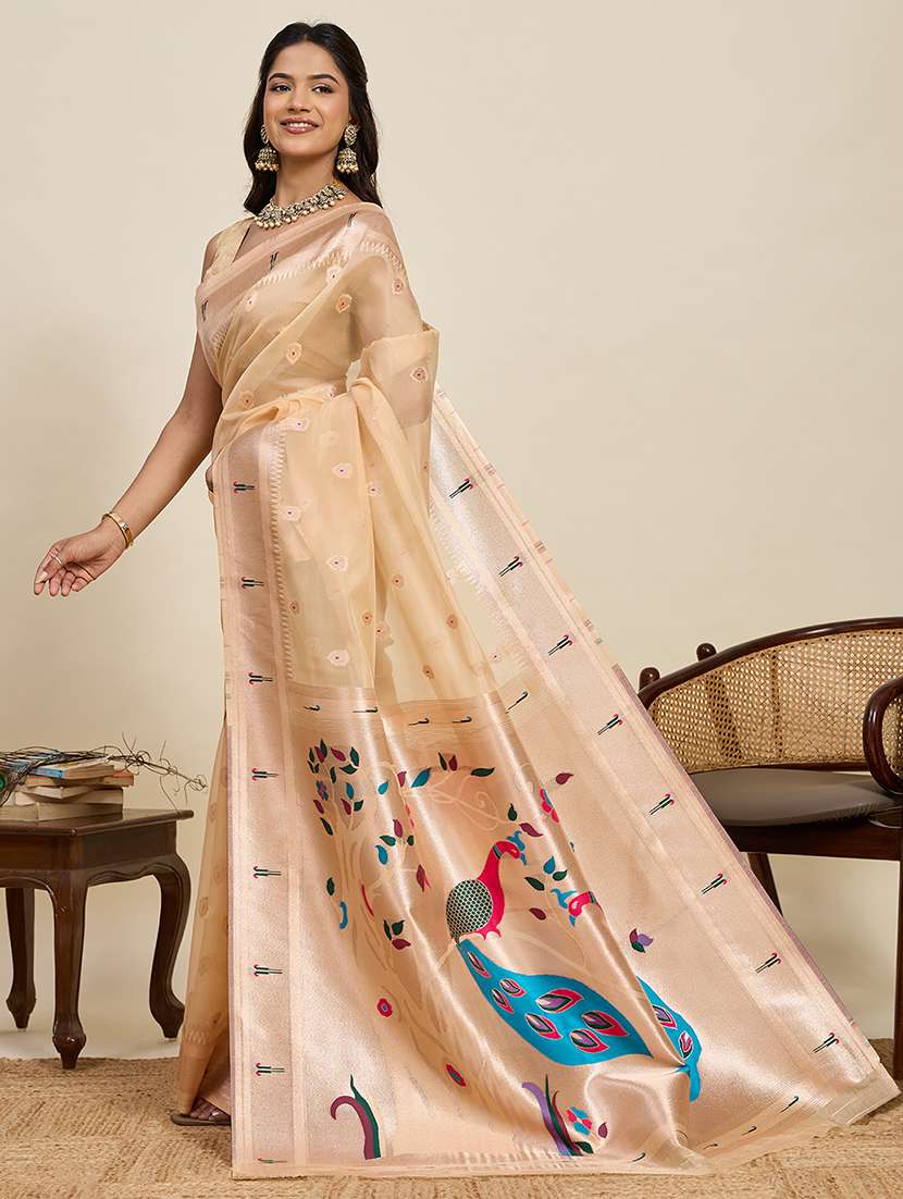 women self design paithani saree with blouse - 22272768 -  Standard Image - 2