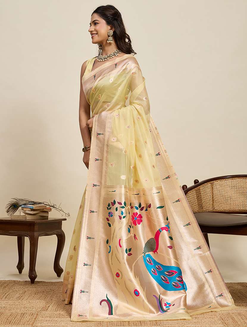 women self design paithani saree with blouse - 22272769 -  Standard Image - 2