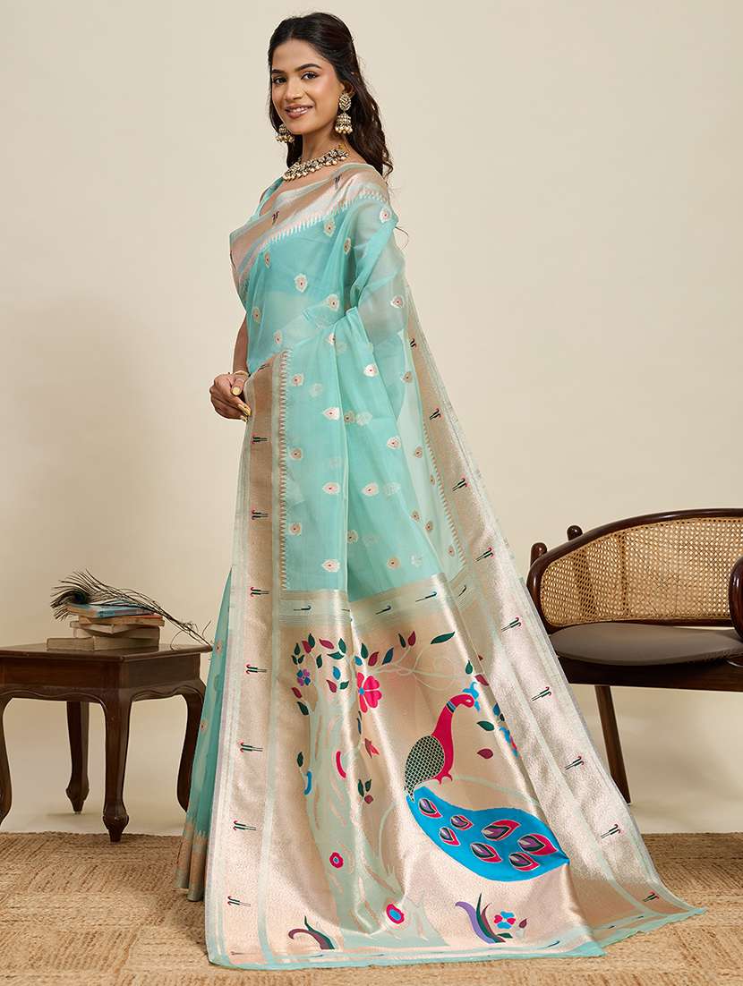 women self design paithani saree with blouse - 22272771 -  Standard Image - 2