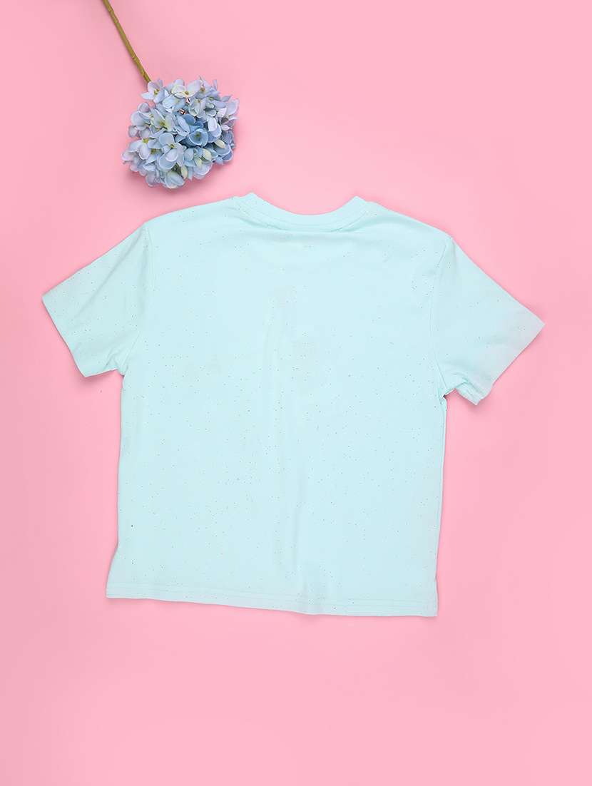 girls solid short sleeve tee - 22273112 -  Standard Image - 2