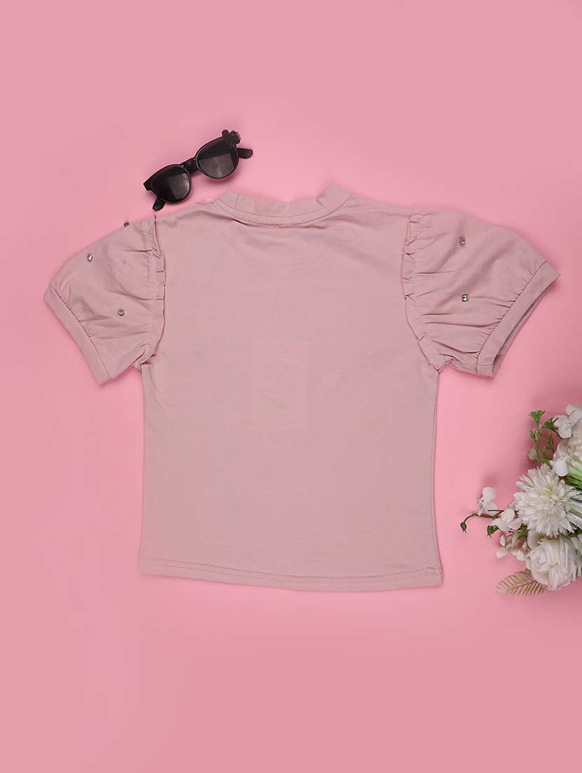 girls embellished short sleevfr tee - 22273117 -  Standard Image - 2