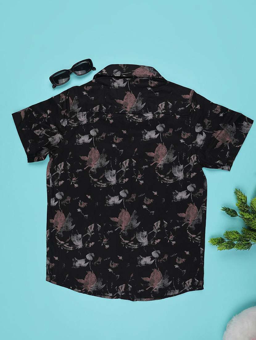 boys printed collared short sleeve shirt - 22273120 -  Standard Image - 2