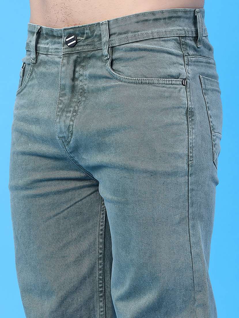 men plain mid rise full length straight fit jeans - 22273192 -  Standard Image - 2