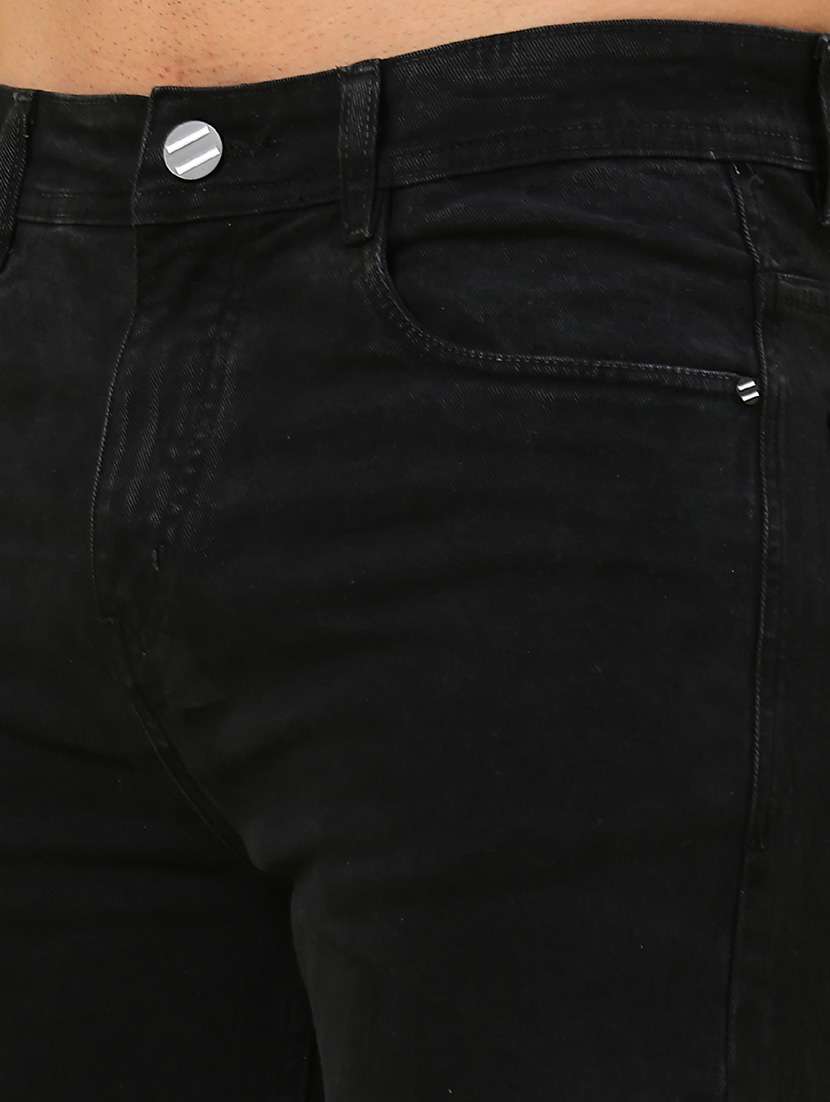men plain mid rise full length straight fit jeans - 22273195 -  Standard Image - 2