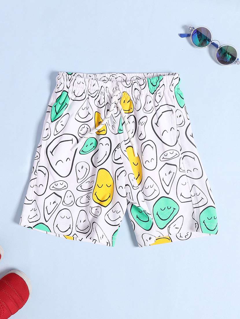 boys white cotton shorts set co-ords set - 22273259 -  Standard Image - 2