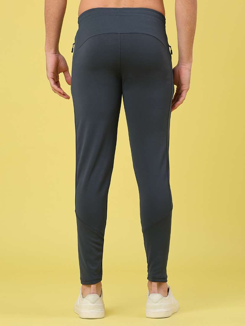 men solid mid rise slim fit track pant - 22273323 -  Standard Image - 2